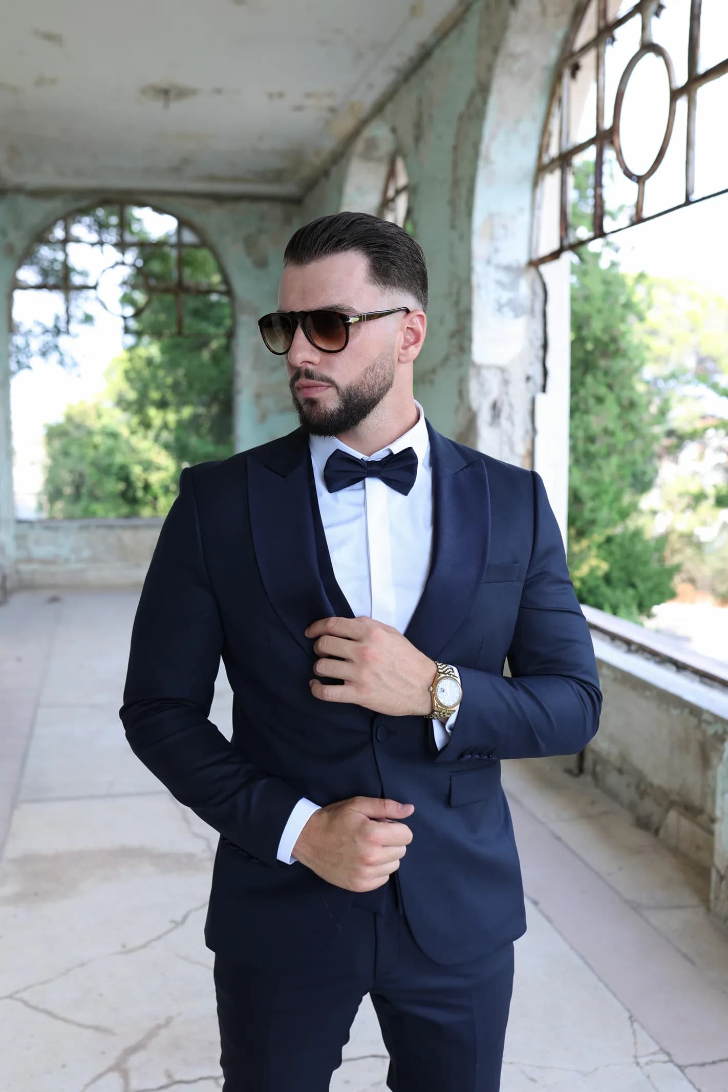 kostum navy blu me jake sateni – foto 2