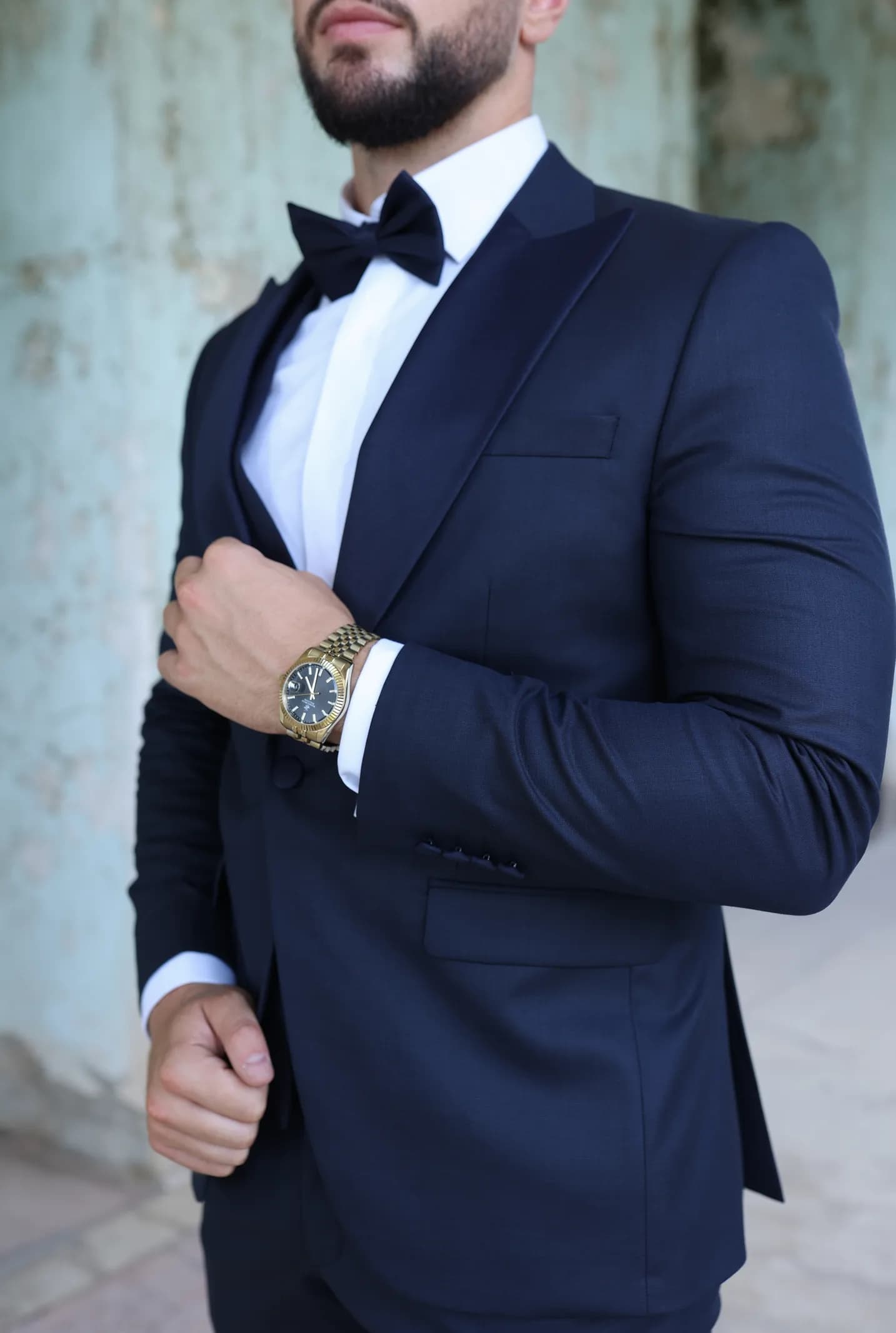 kostum navy blu me jake sateni – foto 3