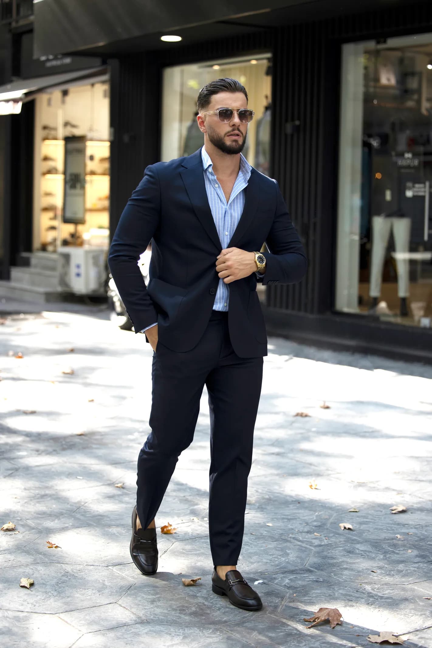 Kostum casual blu