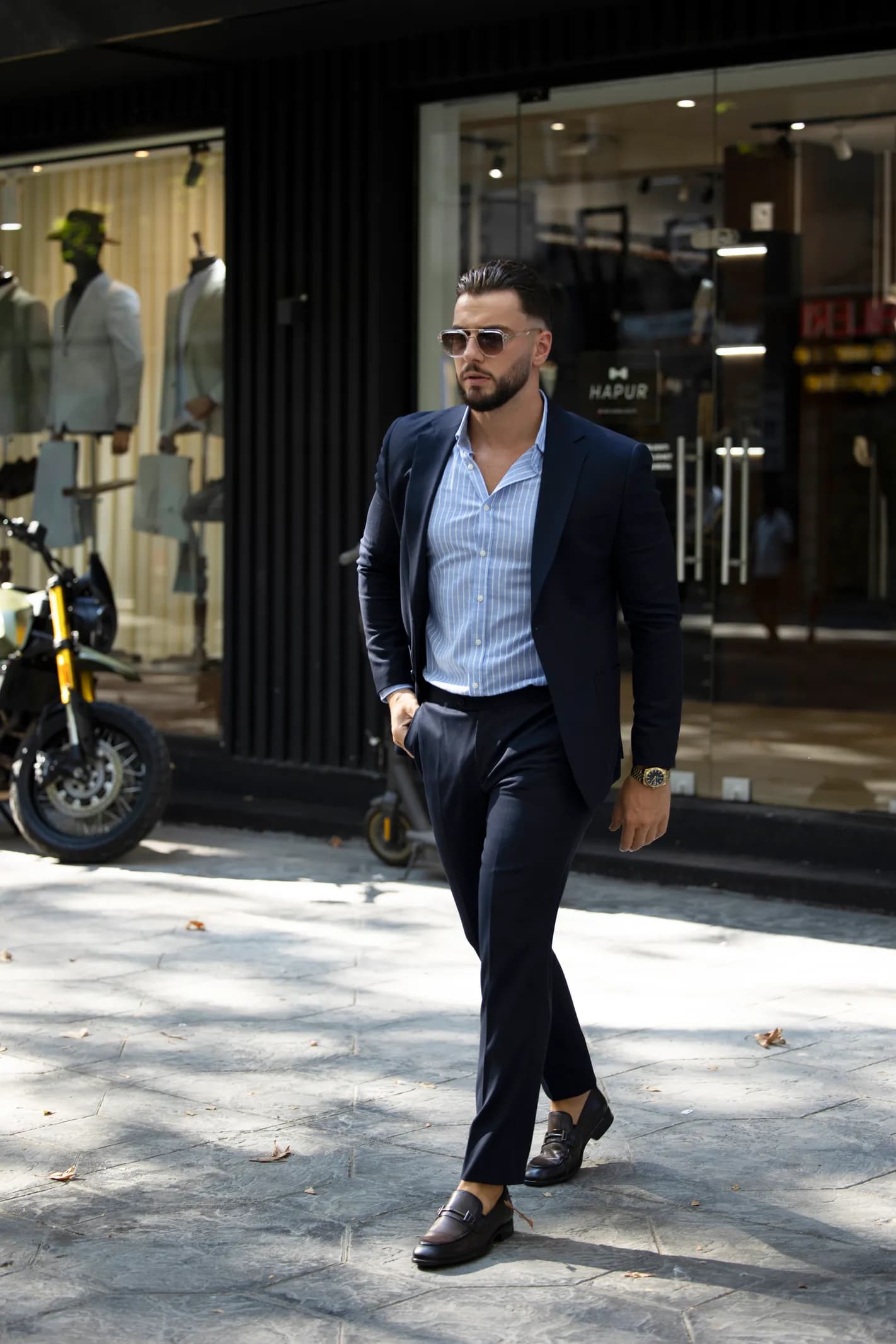 Kostum casual blu – foto 4